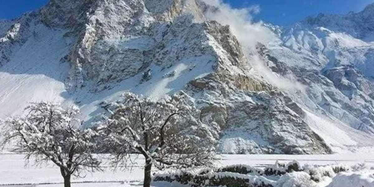 Unexpected Beauty: April Snowfall in Hunza